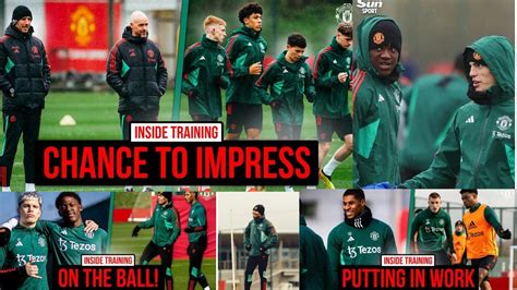 H Jilund Mainoo Garnacho Casemiro And Amad Training Heavily Ahead Man