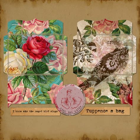 Printable Vintage Journal Kit Birdsong Digital Ephemera Instant