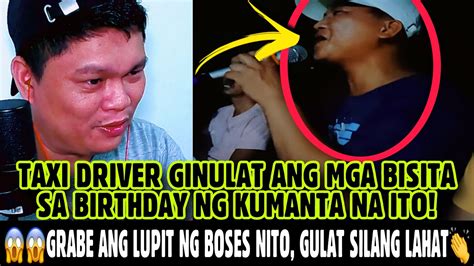 VIRAL TAXI DRIVER NA MAY KAKAIBANG BOSES GINULAT ANG MGA BISITA SA