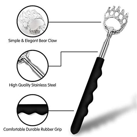 Back Scratchers Vimvip Bear Claw Telescoping Back Scratcher Metal