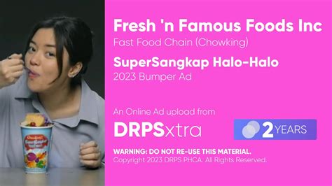 Chowking Supersangkap Halo Halo Bumper Ad 2023 Philippines Youtube