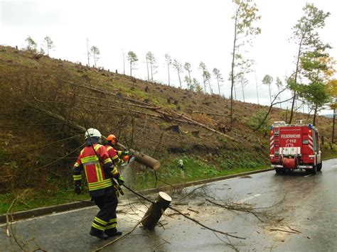 Sturm Tief Ignatz Warnung vor Orkan Böen im MK Lage entspannt sich