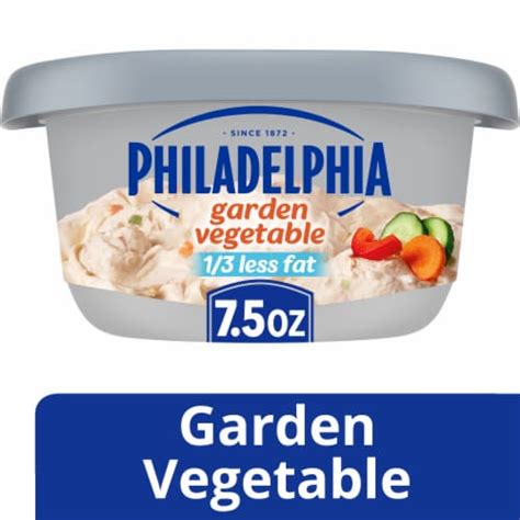 Philadelphia Reduced Fat Garden Vegetable Cream Cheese Spread, 7.5 oz - Kroger