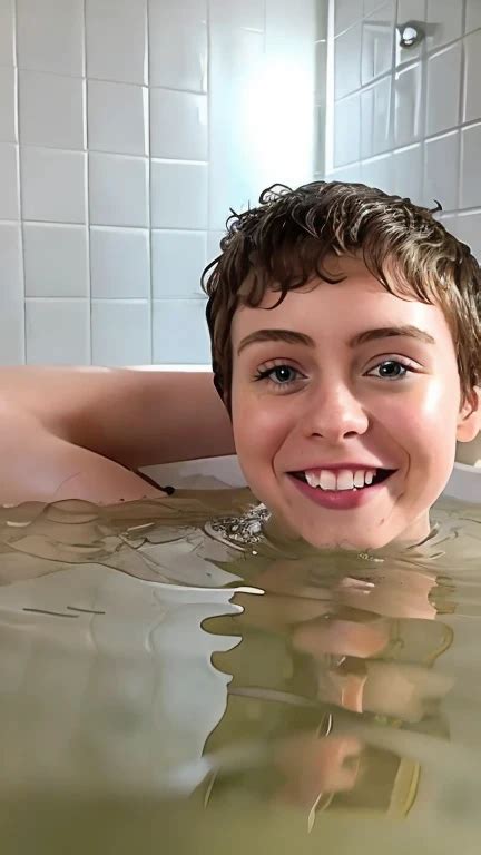S Ph Sophia Lillis Nude Smile Autophoto Submerged In The Bathtub SeaArt AI