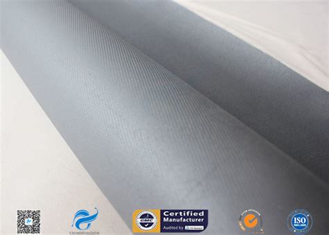 Grey Silicone Coated Fiberglass Fabric 31OZ 0 85MM Industrial Welding