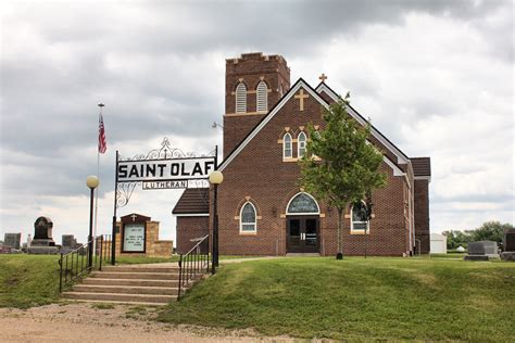 St Olaf Lutheran Church Cemetery Rural Odin Mn Flickr