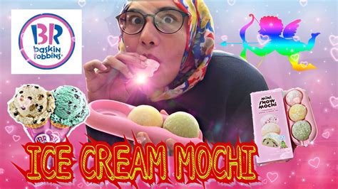 Trying Real Ice Cream Mochi From Baskin Robbins Seoul Korea Youtube