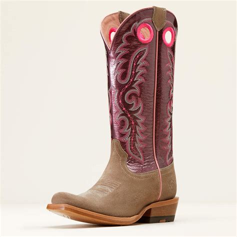 Ariat Womens Futurity Boon Western Boot Fine Wine Fringe Western Wear