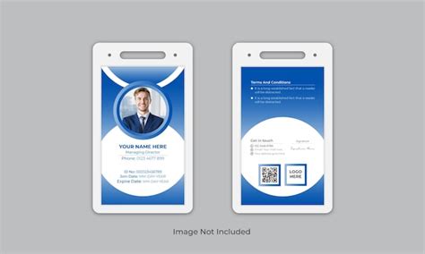 Premium Vector Creative Corporate Office Id Card Template Or Vector