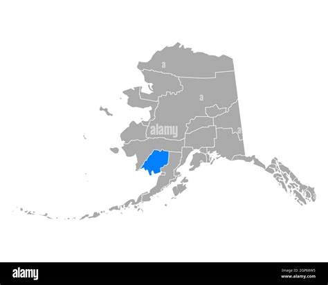 Map of Dillingham in Alaska Stock Photo - Alamy