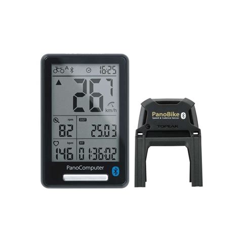Велокомпьютер Topeak PanoComputer беспроводной, черный, с датчиком ...