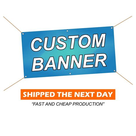 Full Color Custom Vinyl Banners Next Day Production Business Banner Vinyl Event Banner Party ...