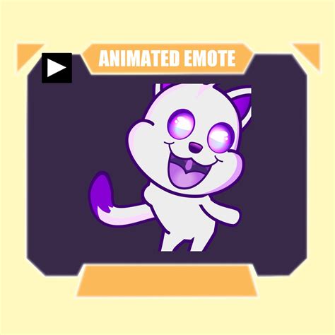 Animated Ghost Cat Cute Dance Halloween Emote For Twitch Kick Discord