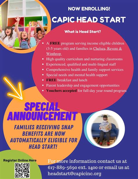 Now Enrolling Capic Head Start Matricula Abierta Healthy Chelsea