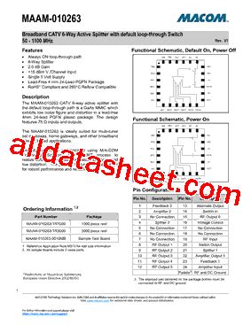 MAAM-010263-TR1000 Datasheet(PDF) - M/A-COM Technology Solutions, Inc.