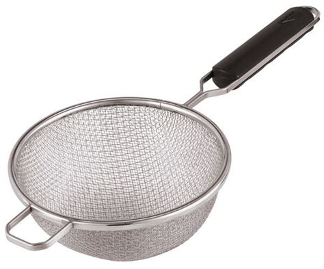 Buy Stainless Steel Strainer With Black Handle Online HorecaTraders