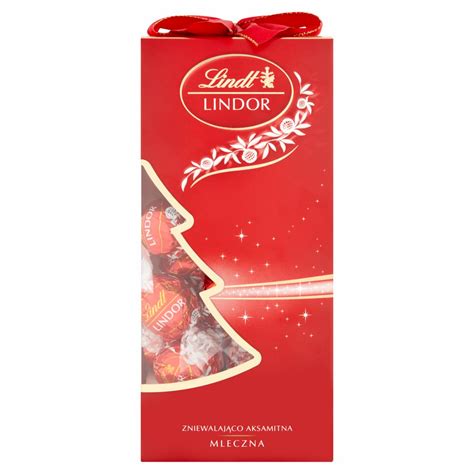 Lindt Lindor Pralinki Z Czekolady Mlecznej Z Nadzieniem G Kalorie