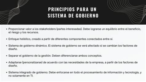 Gobierno De Ti Historia Principios Y Dominios De Cobit Pdf