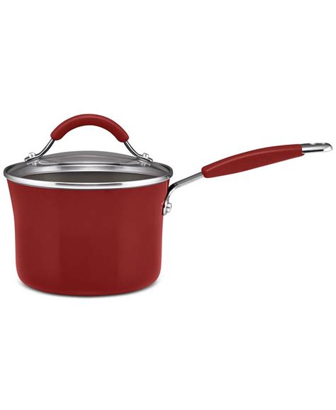 Rachael Ray Cucina Porcelain Enamel 2 Qt Saucepan And Lid Macys