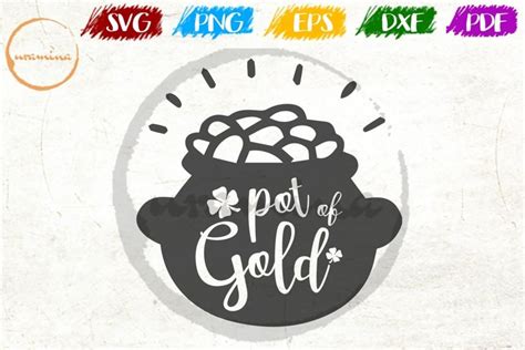 Pot Of Gold St. Patrick's Day SVG PDF PNG