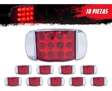 Kit De Plafones Laterales Leds Estrobo Rojo Tunelight Meses Sin