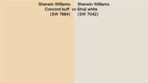 Sherwin Williams Concord Buff Vs Shoji White Side By Side Comparison