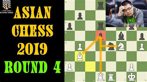 Asian Continental Chess 2019 Round 4 Lê Quang Liêm vs Xu YingLun