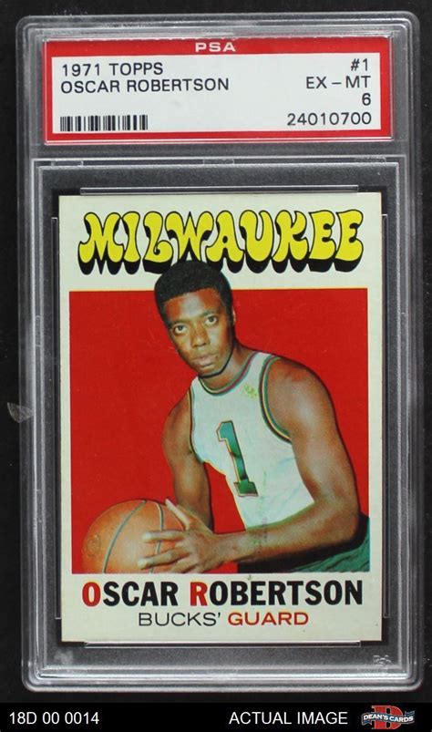 1971 Topps 1 Oscar Robertson Bucks HOF Cincinnati PSA 6 EX MT EBay