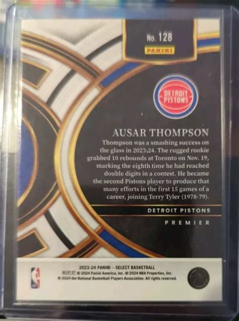 2023 24 PANINI SELECT Ausar Thompson Premier Level Blue 128 RC