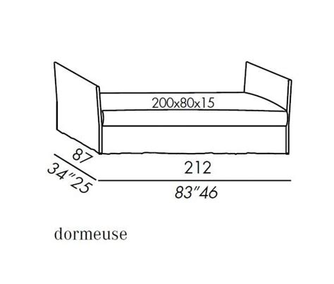 FOX Dormeuse Imbottita In Tessuto By Meridiani