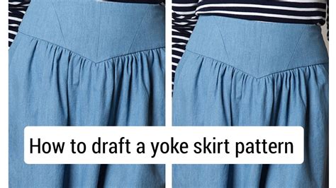 How To Draft A Yoke Skirt Pattern YouTube