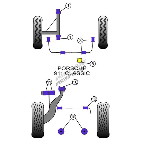 Powerflex Rear Trailing Arm Support Plate Bush Porsche Classic