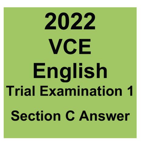 Kilbaha Vce English Trial Exam