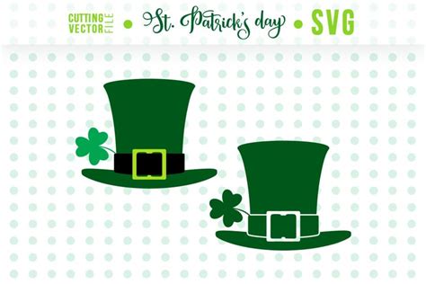 Two Leprechaun Hats Svg St Patricks Day Vector