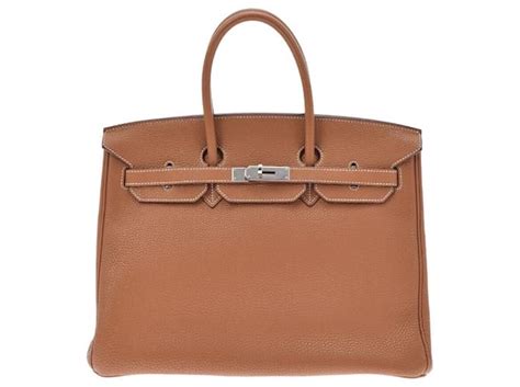 Herm S Hermes Birkin Braun Leder Ref Joli Closet