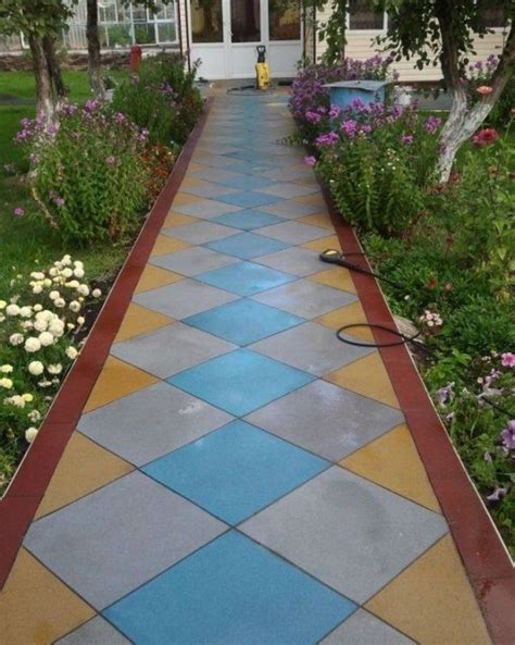 Backyard Landscaping Ideas: Decorative garden tiles