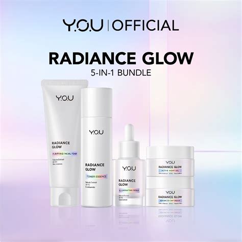 Jual You Radiance Glow Bundle In Complete Set Serum Essence