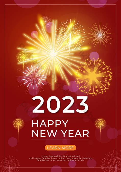 2023 New Year Fireworks Party | PSD Free Download - Pikbest