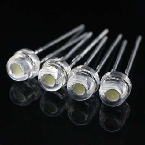 Pcs Mm Straw Hat Led Diode Super Bright F Light Emitting Diodes