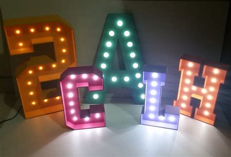 Letra D Iluminada Led Em Mdf Cm Elo Produtos Especiais