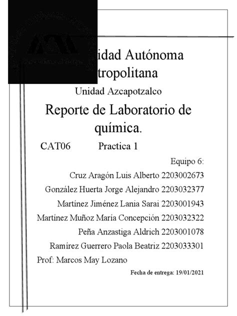 Reporte 2 Materia Soluciones Y Separación De Mezclas Pdf Mezcla