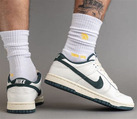 On-Feet Photos of the Nike Dunk Low “Athletic Department” (Deep Jungle ...