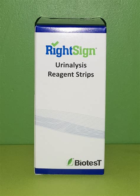 RIGHTSIGN URINALYSIS REAGENT STRIPS 4 PARAMETERS 100pcs Lazada PH