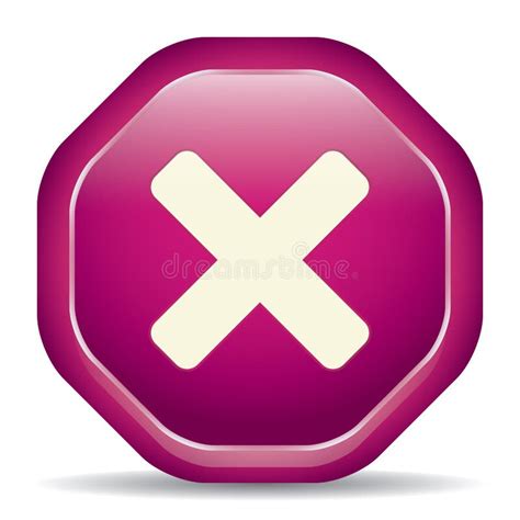 A Cancel Button Illustration. Stock Illustration - Illustration of button, decorative: 183798032