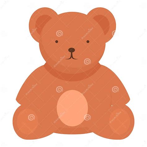 Sleeping Teddy Bear Icon Cartoon Vector Slumber Rocking Stock Vector