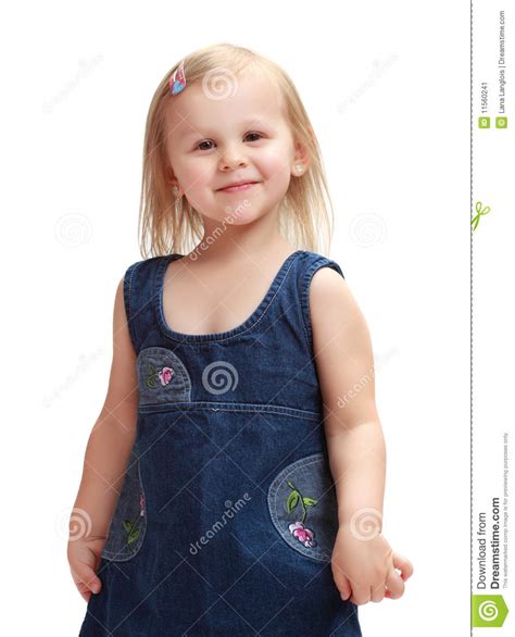 Petite Fille Blonde Mignonne Image Stock Image Du Enfant Sourire