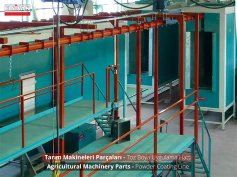 Agricultural Machinery Parts Powder Coating Line Elsisan