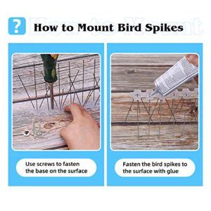 Remiawy Bird Spikes For Small Birds Feet Bird Deterrent Spikes