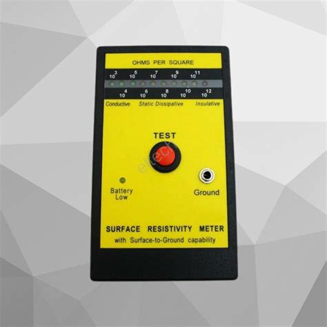 Eltech Surface Resistivity Meter Manufacturer From Mumbai Static Charger