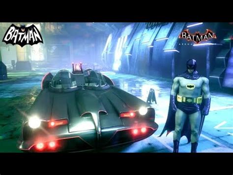 Adam West Batman Skin Batmobile Free Roam In Arkham Knight YouTube